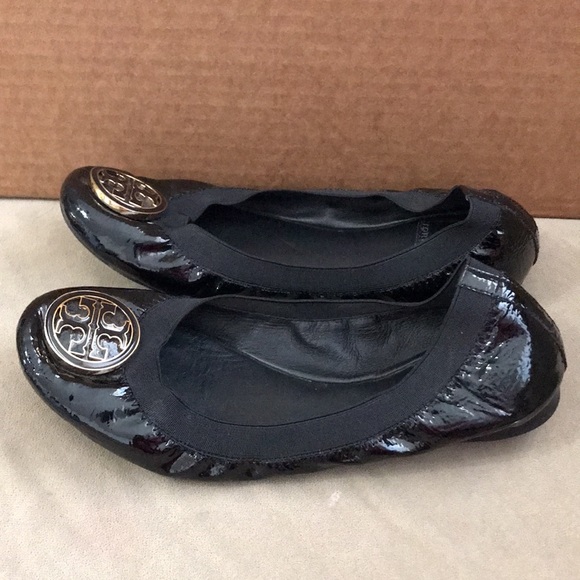 TORY BURCH BLACK FLATS SIZE 7 US - Picture 3 of 7